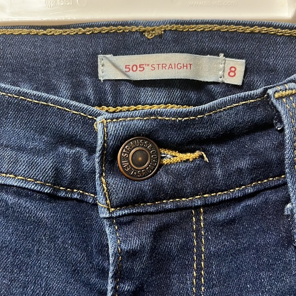 Levi jeans 505 straight size 8 medium wash womens - Picture 4 of 9